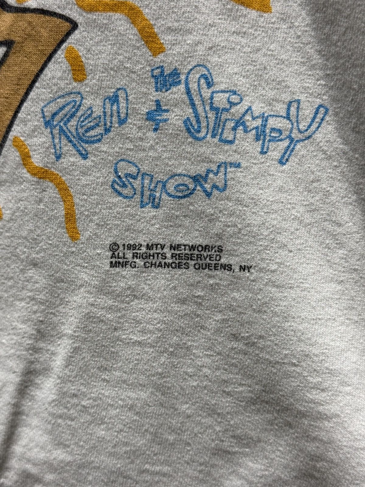 Vintage Vintage 1992 the ren & stimpy show single stitch Size US L / EU 52-54 / 3 - 3 Thumbnail
