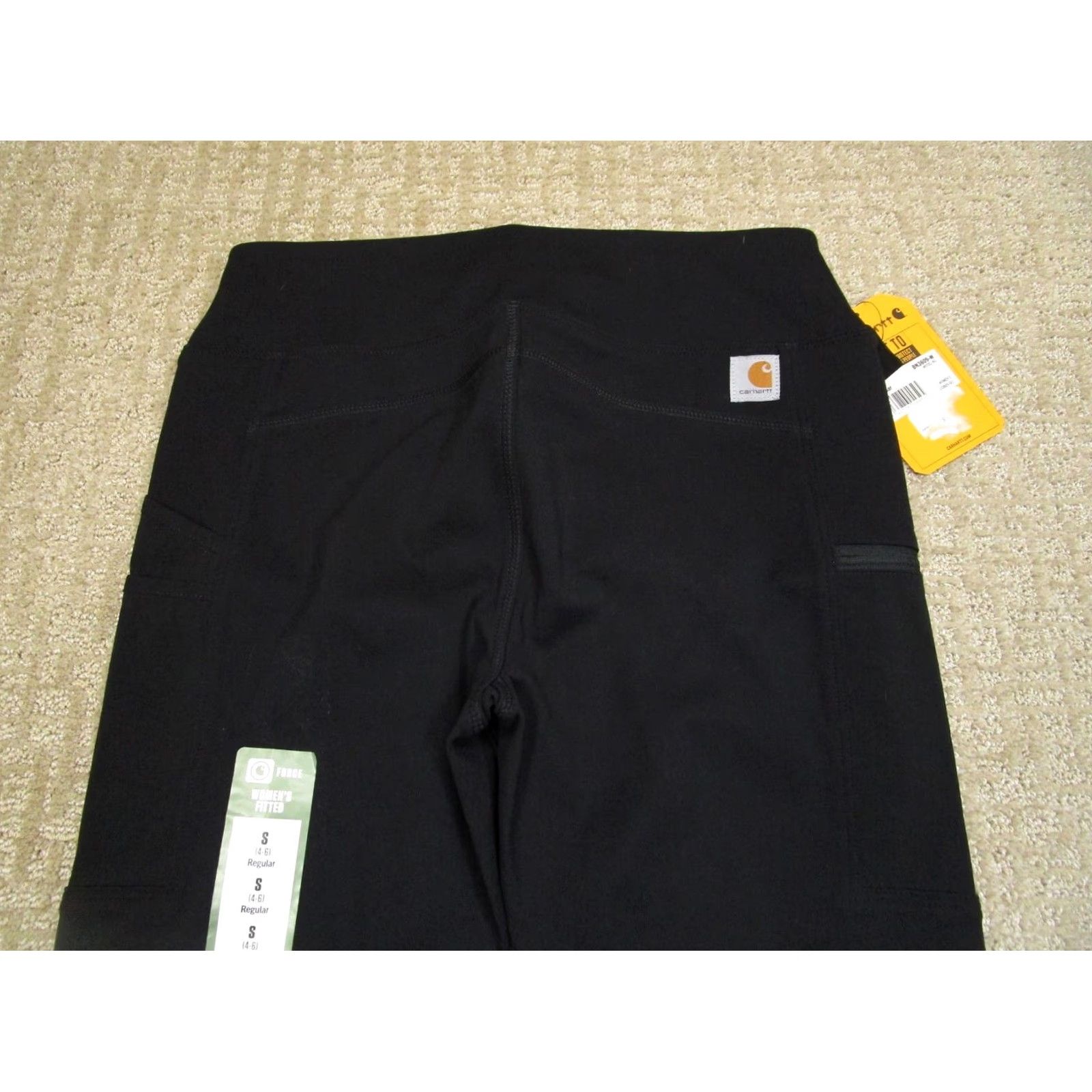 Carhartt Carhartt Leggings Women Black S Leggings Athletic Athleisure Logo 90s? Size 28" / US 6 / IT 42 - 4 Thumbnail