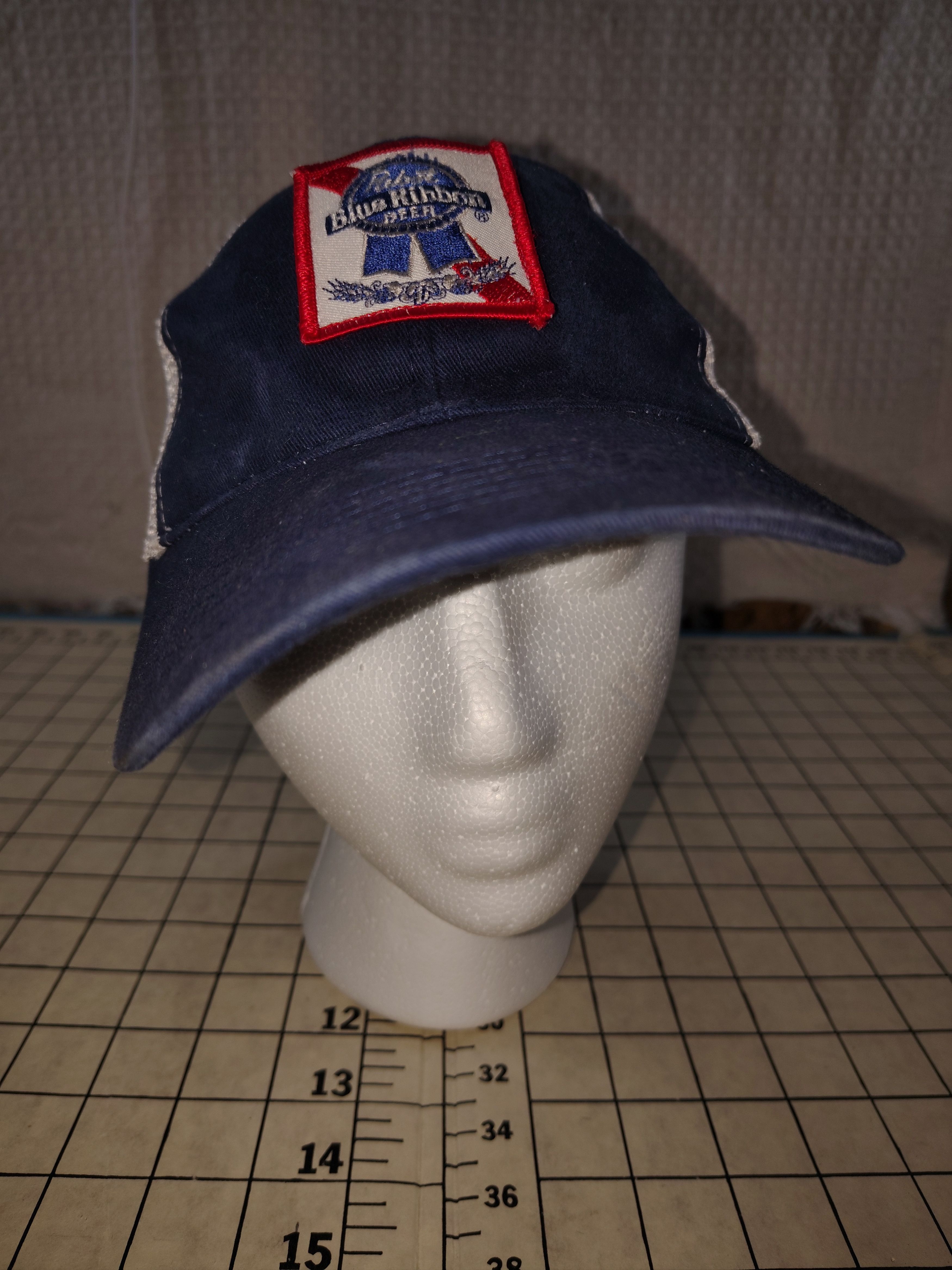 Other Men's Vintage Blue & White Pabst Blue Ribbon Hat Size ONE SIZE - 2 Thumbnail