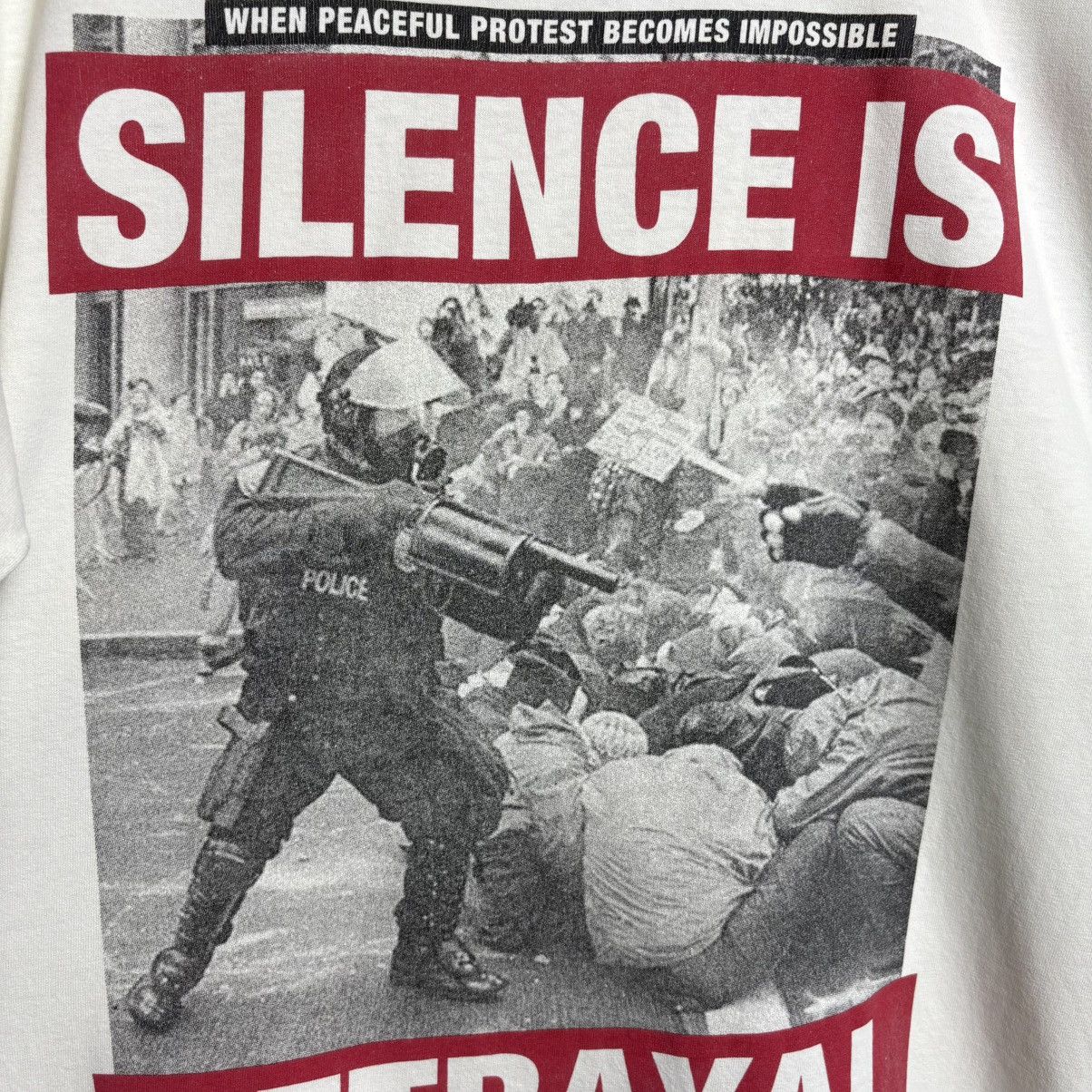 Band Tees Vintage First Blood Silence Is Betrayal Hardcore Band Tee Size US L / EU 52-54 / 3 - 3 Thumbnail