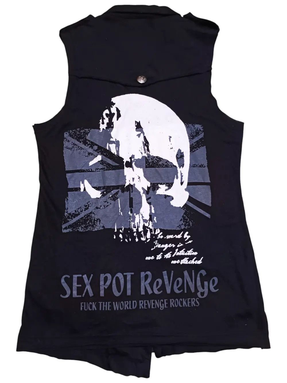 14th Addiction × Le Grande Bleu (L.G.B.) Japanese Punk Goctic Sex PotRevenge Punk Studded Vest Jacket Size US M / EU 48-50 / 2 - 7 Thumbnail