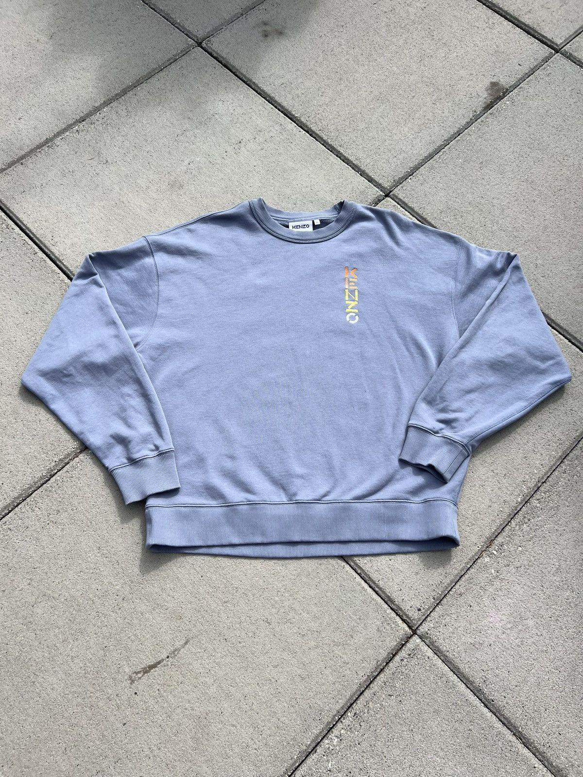 Japanese Brand × Kenzo Kenzo Oversize Logo Crewneck Sweatshirt Designer Size US XL / EU 56 / 4 - 8 Thumbnail