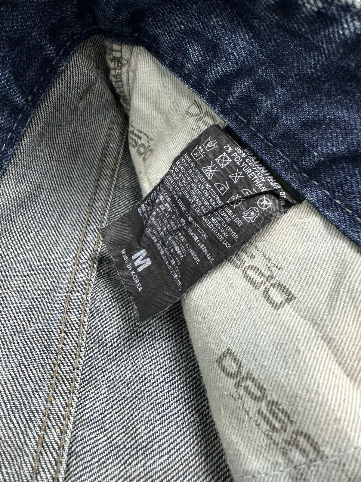 Japanese Brand Vintage Distressed DPSR Acid Washed Denim Size US 33 - 11 Thumbnail