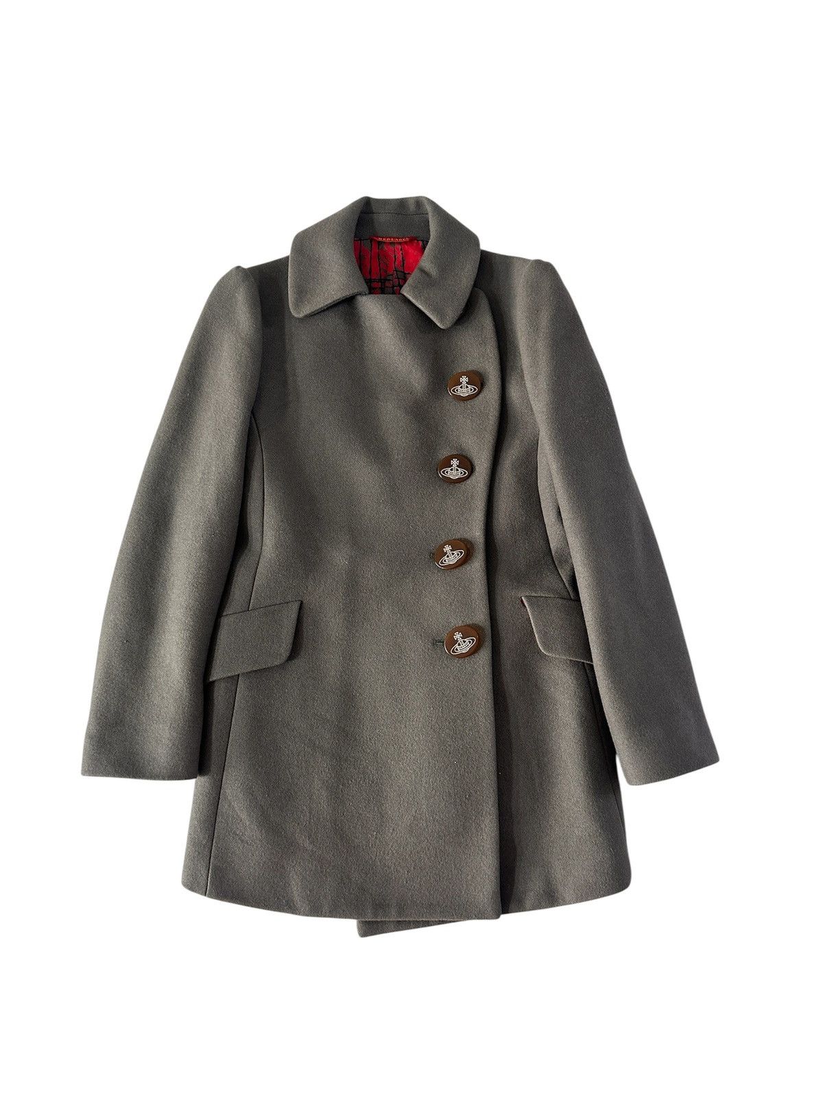 Vivienne Westwood vivienne westwood red label check pattern orb logo coat Size S / US 4 / IT 40 - 6 Thumbnail