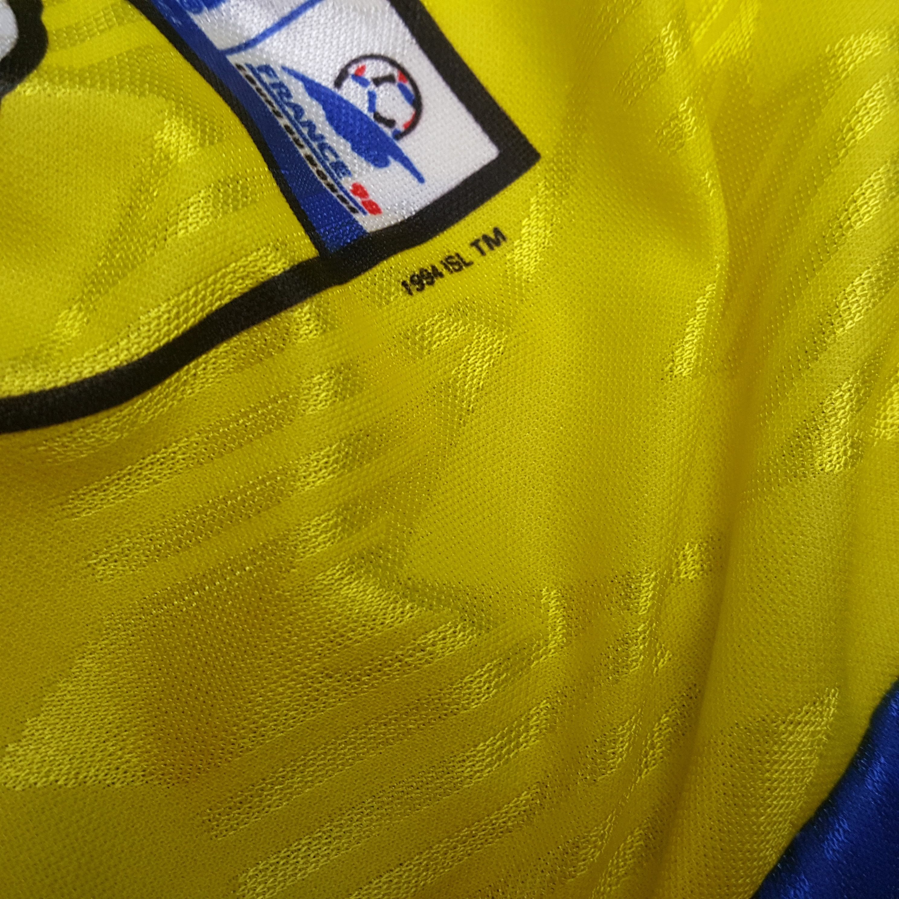 Vintage MICHELIN WORLD CUP FRANCE 98 Promo Style Jersey Size US L / EU 52-54 / 3 - 7 Thumbnail