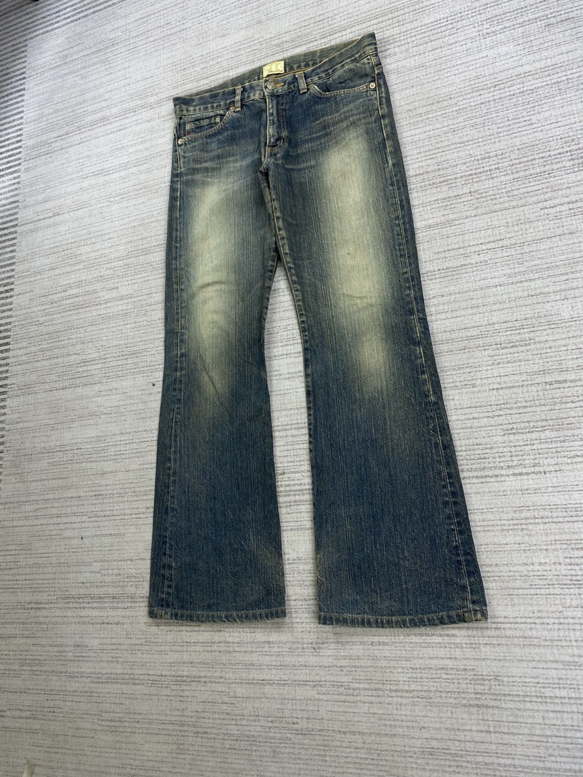 Edwin Vintage Edwin Flared Mud Wash Denim Pants Size US 31 - 4 Thumbnail