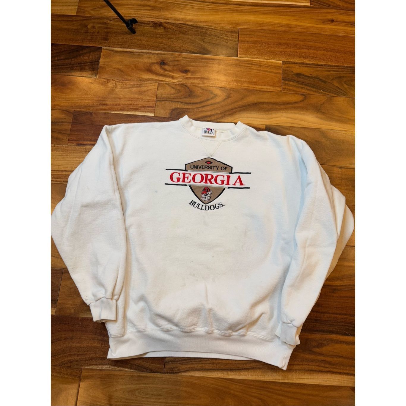 Vintage Size XL - Vintage 1990s embroidered Georgia Bulldogs Sweatsh Size US XL / EU 56 / 4 - 1 Thumbnail