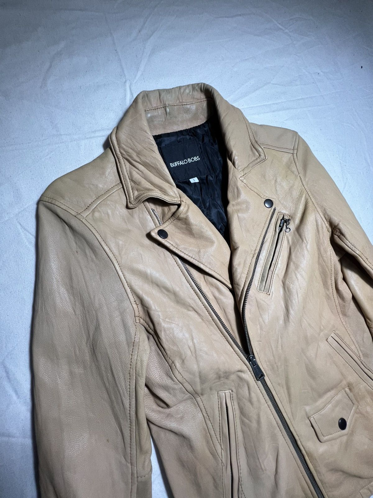 BUFFALO BOBS Buffalo Bobs biker-style leather jacket Size US S / EU 44-46 / 1 - 4 Thumbnail