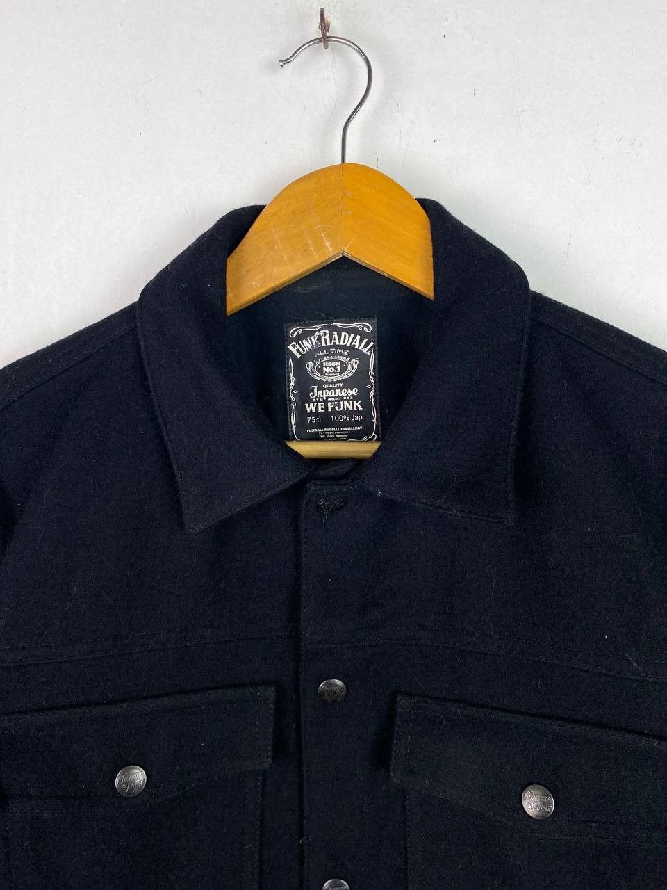 Japanese Brand funk radial wool jacket nice design Size US L / EU 52-54 / 3 - 2 Thumbnail