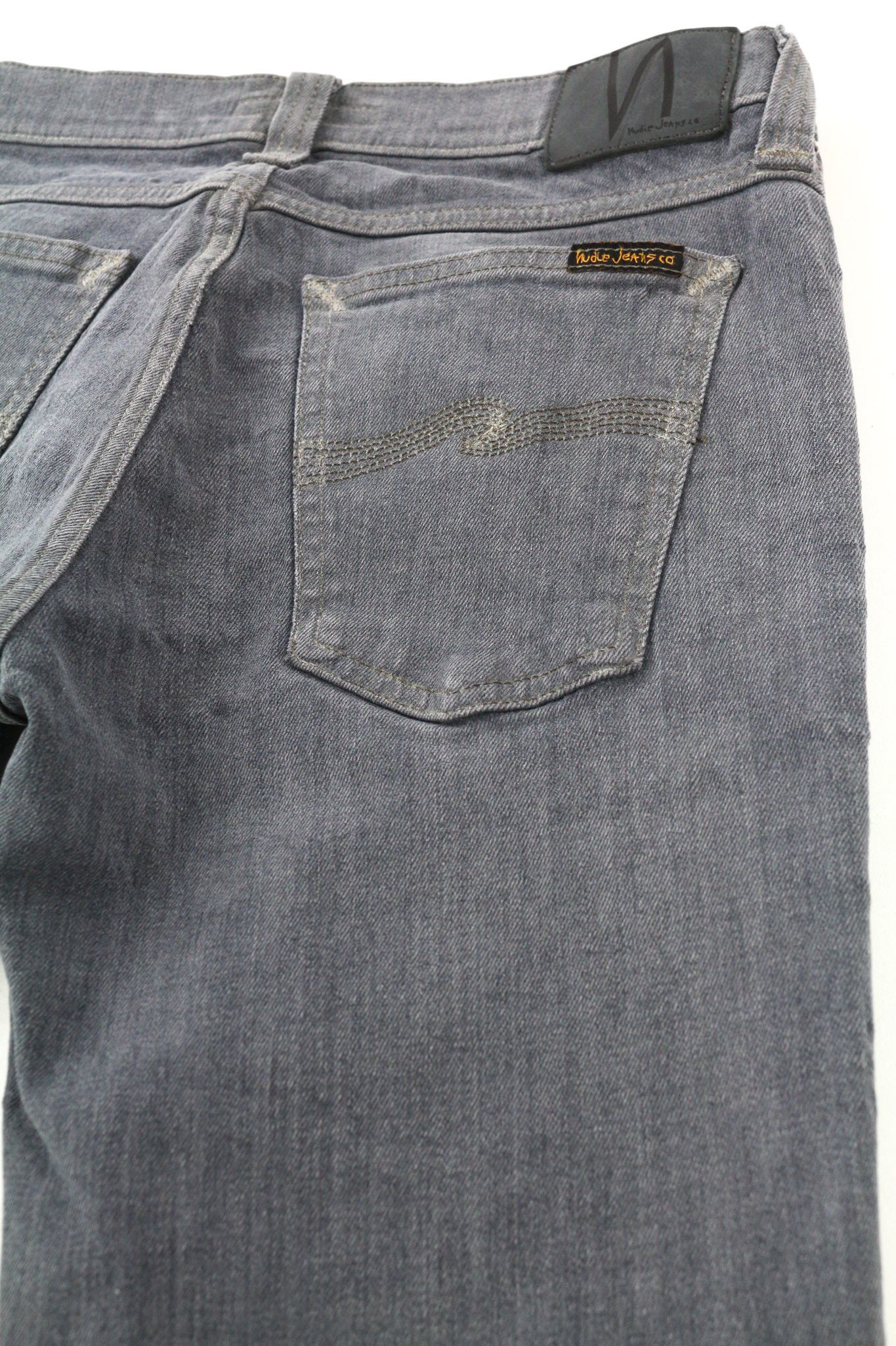 Nudie Jeans TIGHT LONG JOHN W30/L34 Organic Charcoal Logo Denim 80703 Size US 30 / EU 46 - 10 Thumbnail