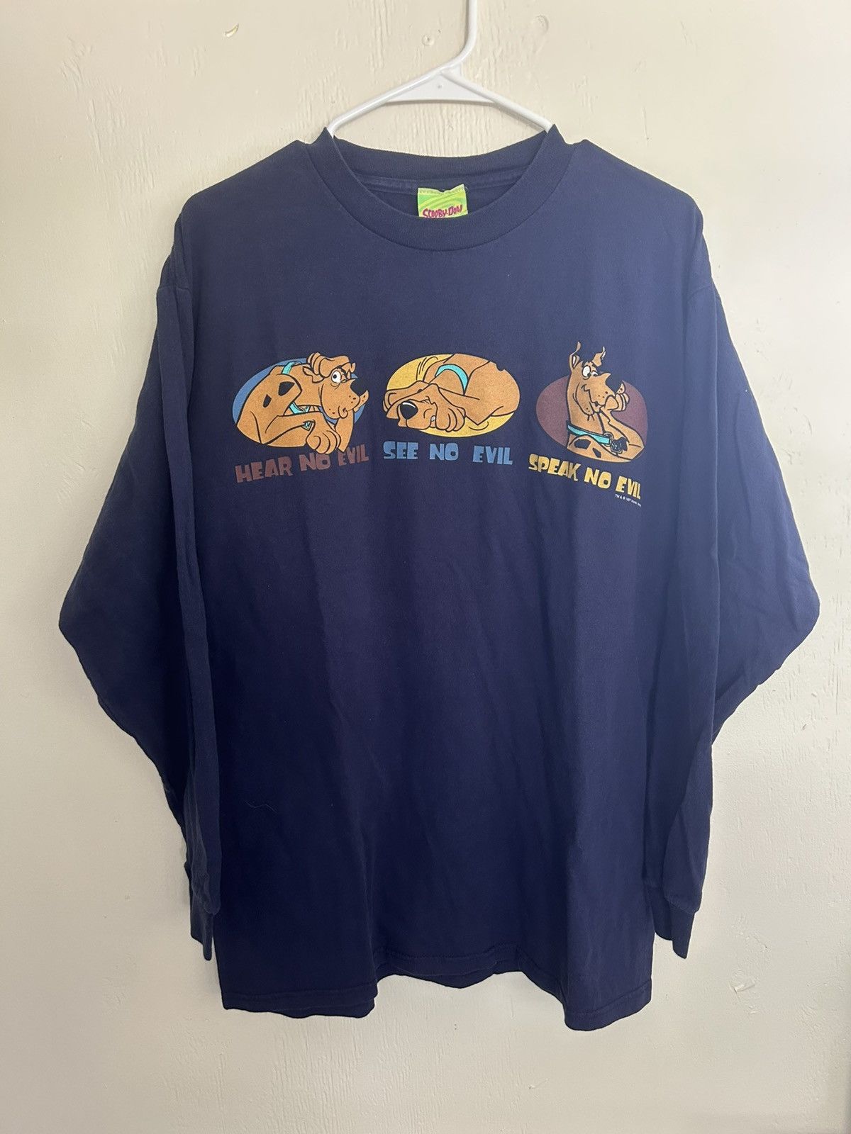 Vintage ‘97 Scooby Doo Hear See Speak No Evil Graphic Longsleeve Size US L / EU 52-54 / 3 - 1 Thumbnail