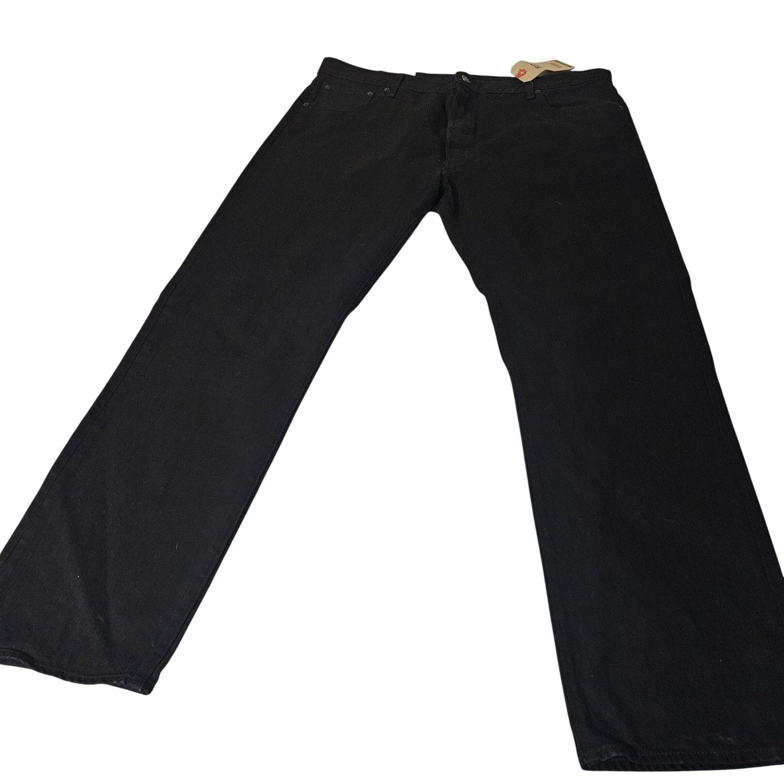 Levi's NEW Levi's 501 Black Button Fly Denim Jeans Men's Size 42x32 Size US 42 / EU 58 - 2 Thumbnail