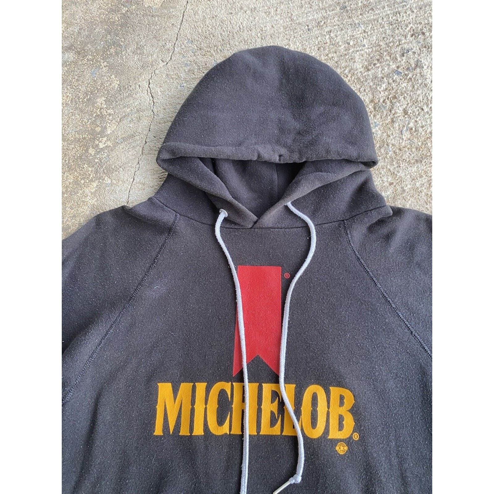 Hanes VTG 80'S MICHELOB BEER Pullover HOODIE Black Small Used Size US S / EU 44-46 / 1 - 3 Thumbnail