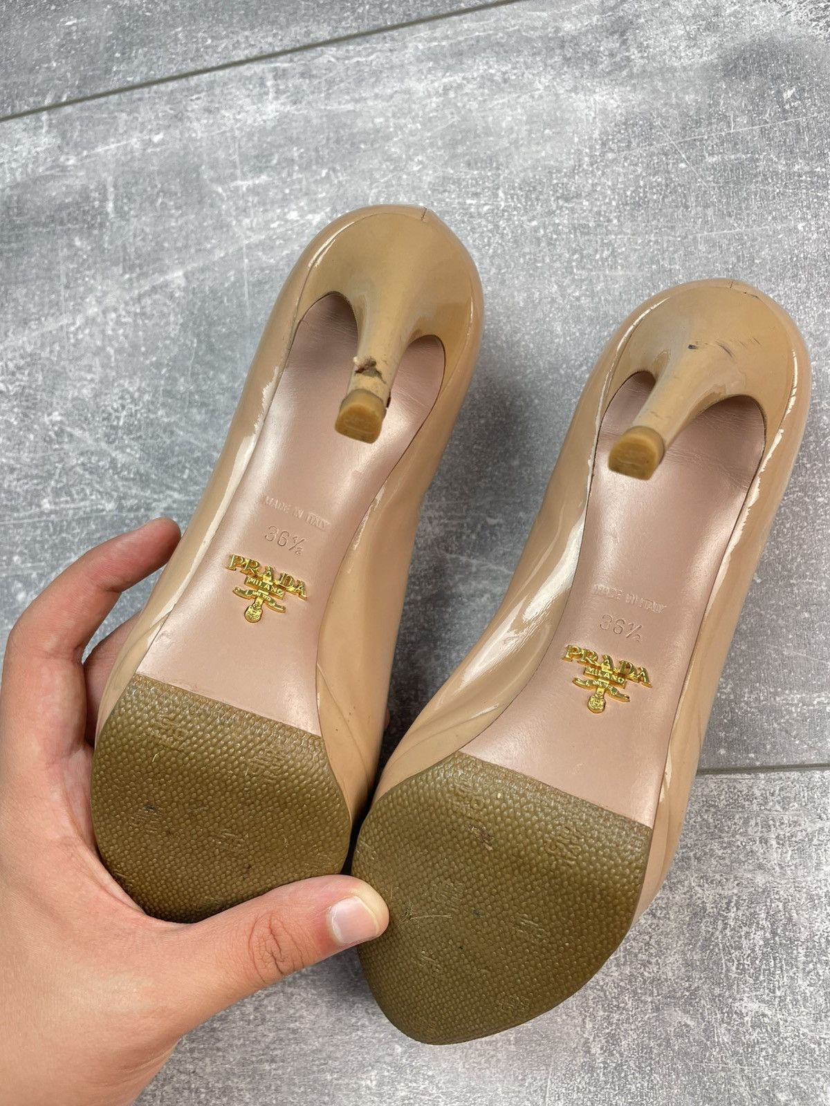 Prada Prada Patent Leather Heels Size US 6 / IT 36 - 10 Thumbnail