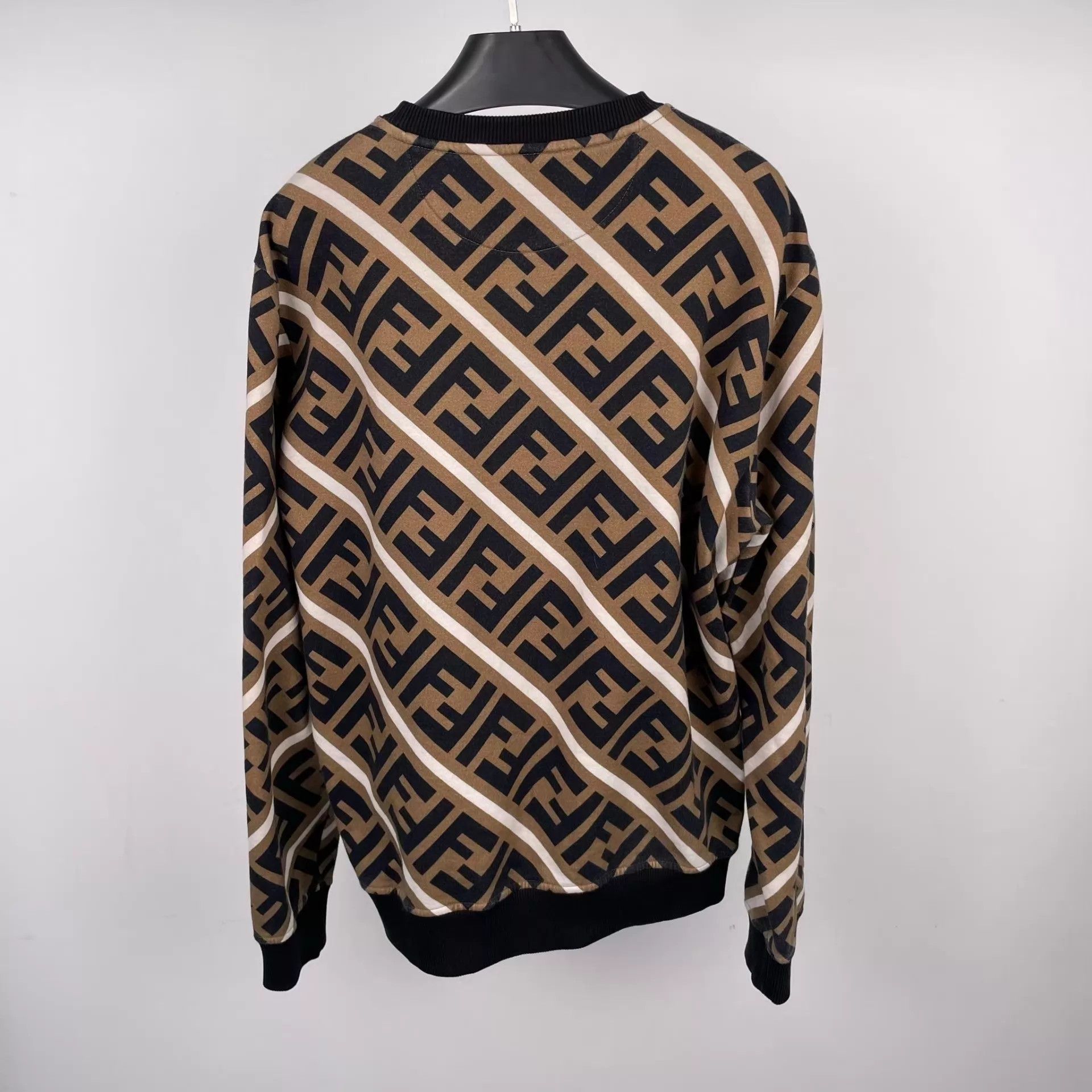 Fendi Fendi Cotton All Over Print Brown Sweatshirt L Size US L / EU 52-54 / 3 - 2 Thumbnail