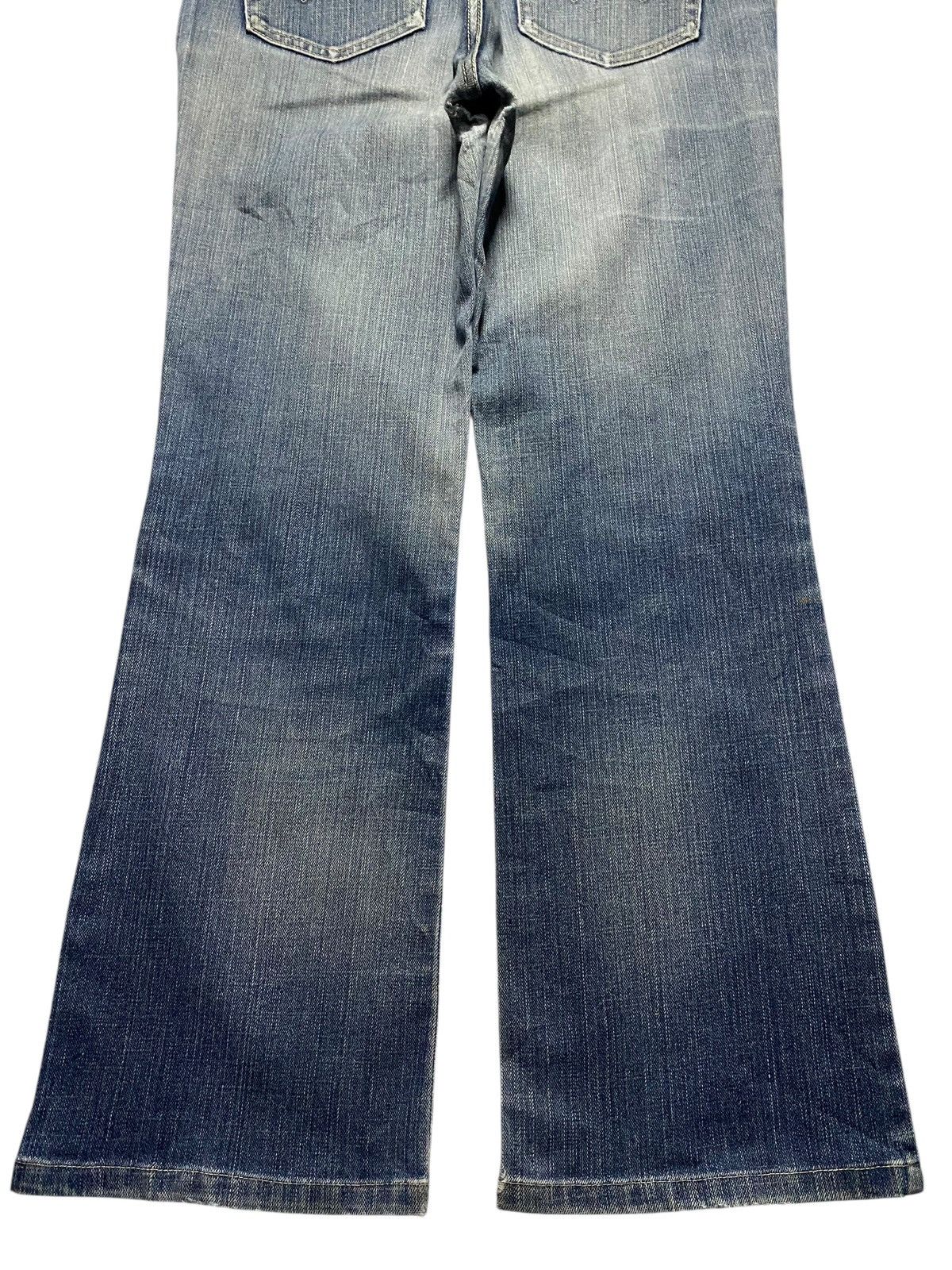 Edwin Vintage Edwin 4002 Distressed Patched Trash Bootcut Jeans Size US 31 - 6 Thumbnail