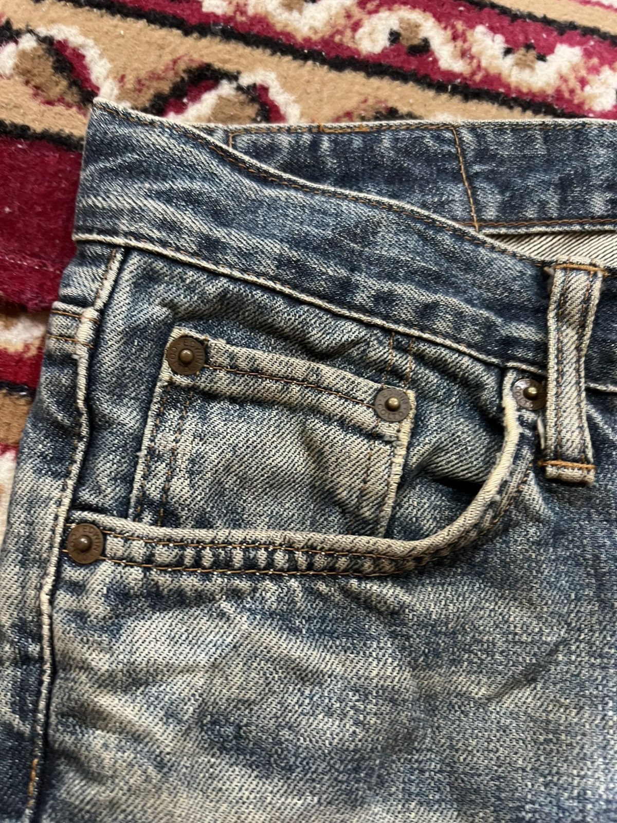 Edwin 🌈Flare Vintage Edwin Extra Extreme Distress Jean Size US 28 / EU 44 - 9 Thumbnail