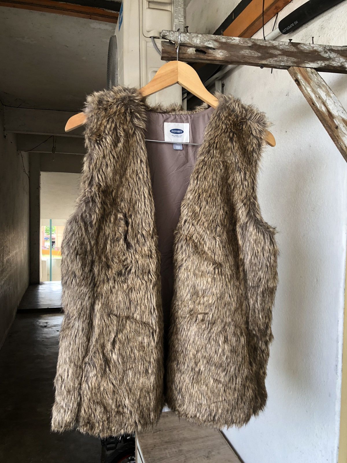 If Six Was Nine Old Navy Faux Fur Punk Vest Brown If Six Was Nine Size US M / EU 48-50 / 2 - 3 Thumbnail