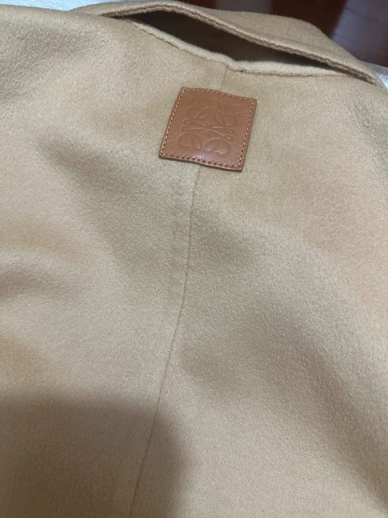 Loewe LOEWE Leather logo wool coat Size M / US 6-8 / IT 42-44 - 4 Thumbnail