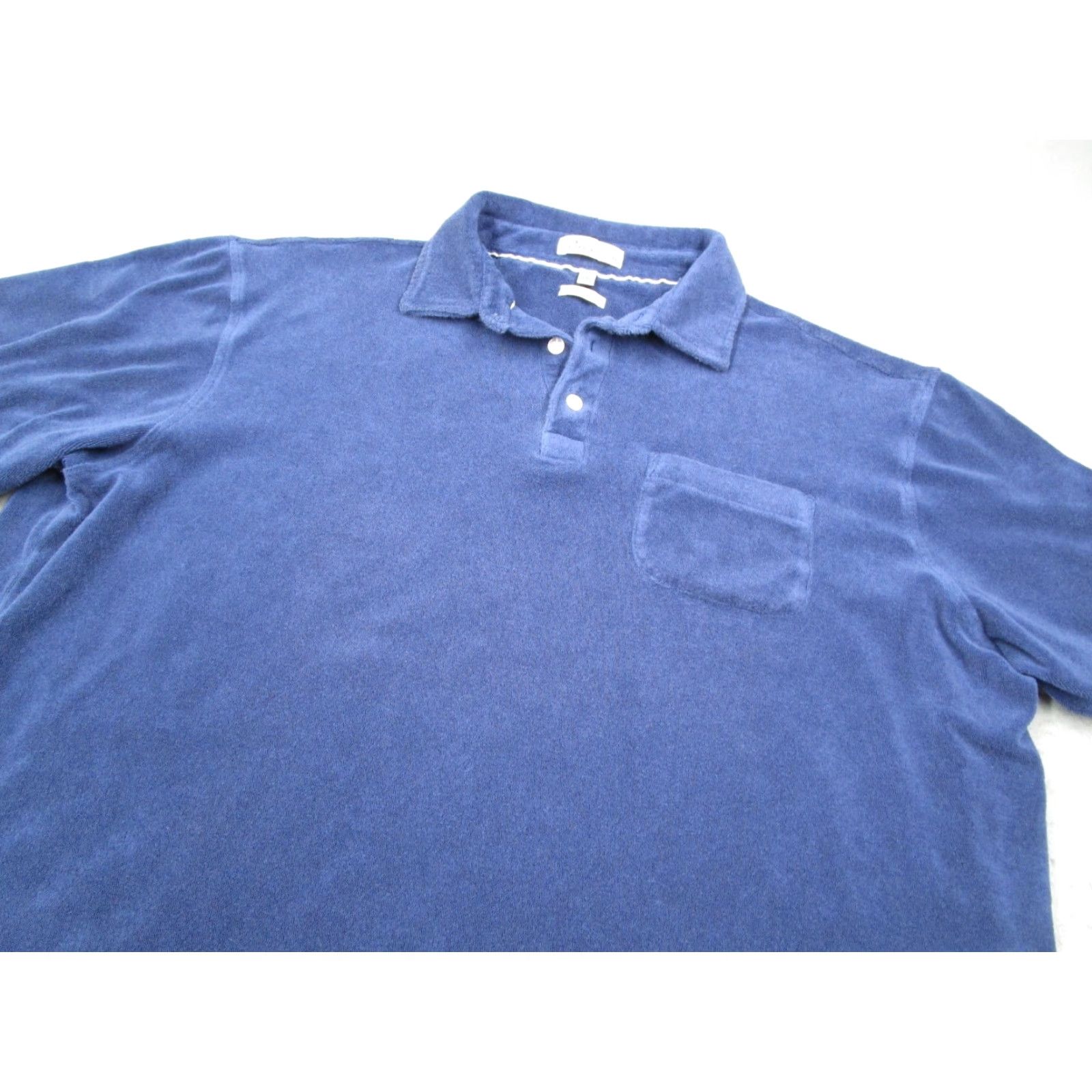 Peter Millar VINTAGE Peter Millar Polo Shirt Men's Large Blue Seaside Collection Short Sleeve Cotton Casual Size US L / EU 52-54 / 3 - 2 Thumbnail