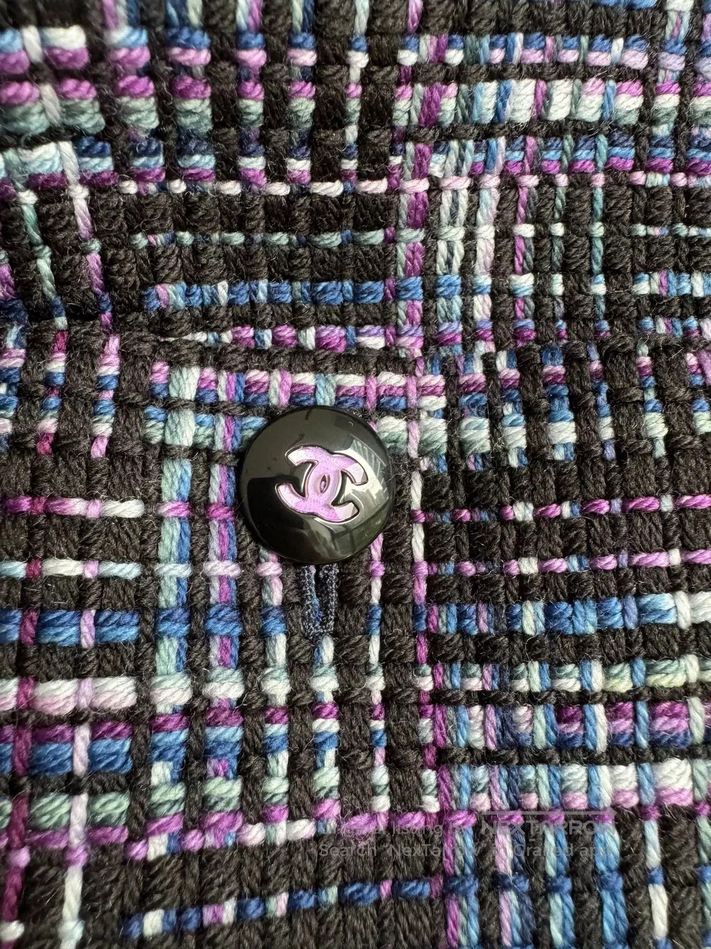 Chanel Chanel Purple Tweed Short Coat. Size XS / US 0-2 / IT 36-38 - 7 Thumbnail