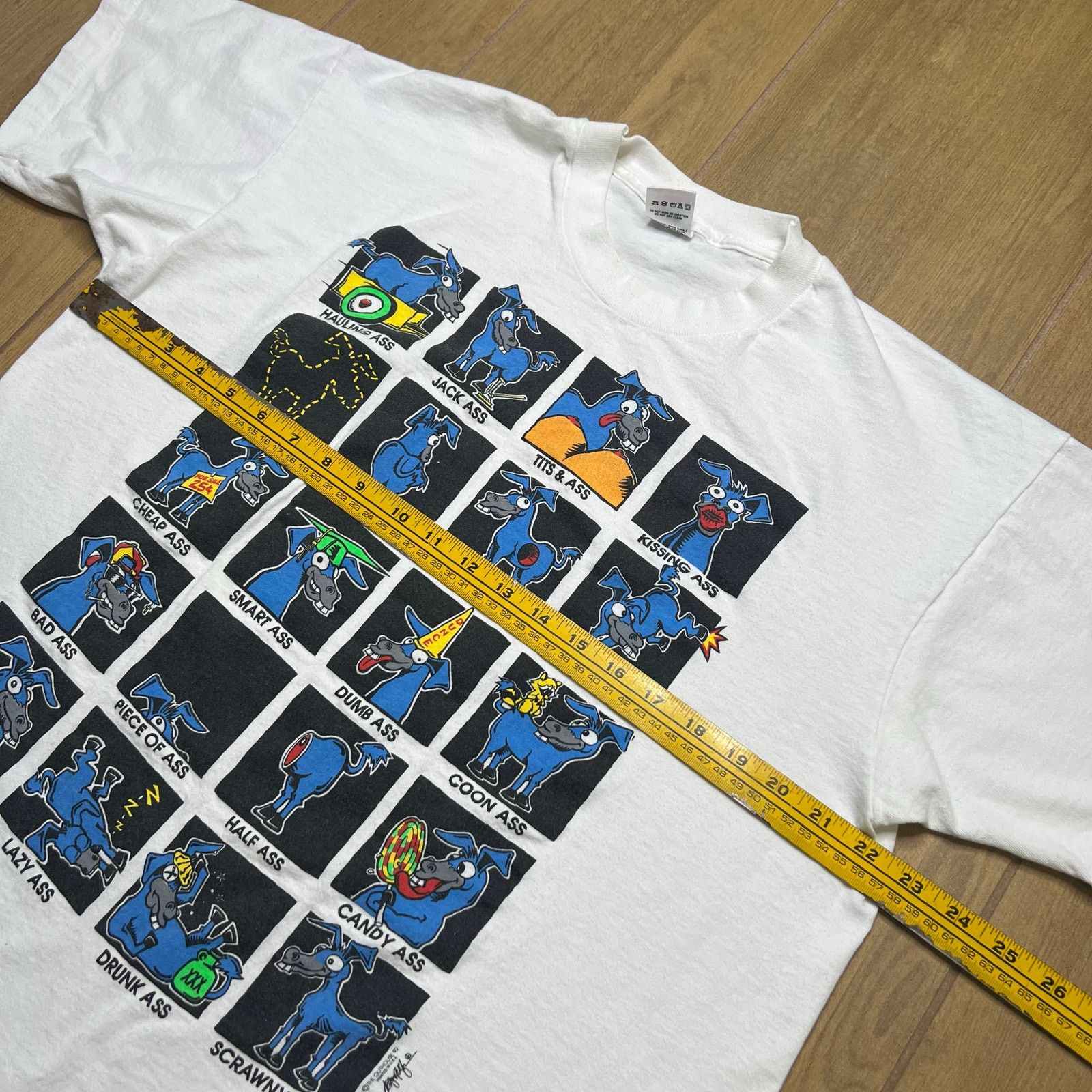 Fruit Of The Loom Vintage 90’s Fruit Of The Loom Donkey Tee MADE IN USA Sz XL Size US XL / EU 56 / 4 - 6 Thumbnail