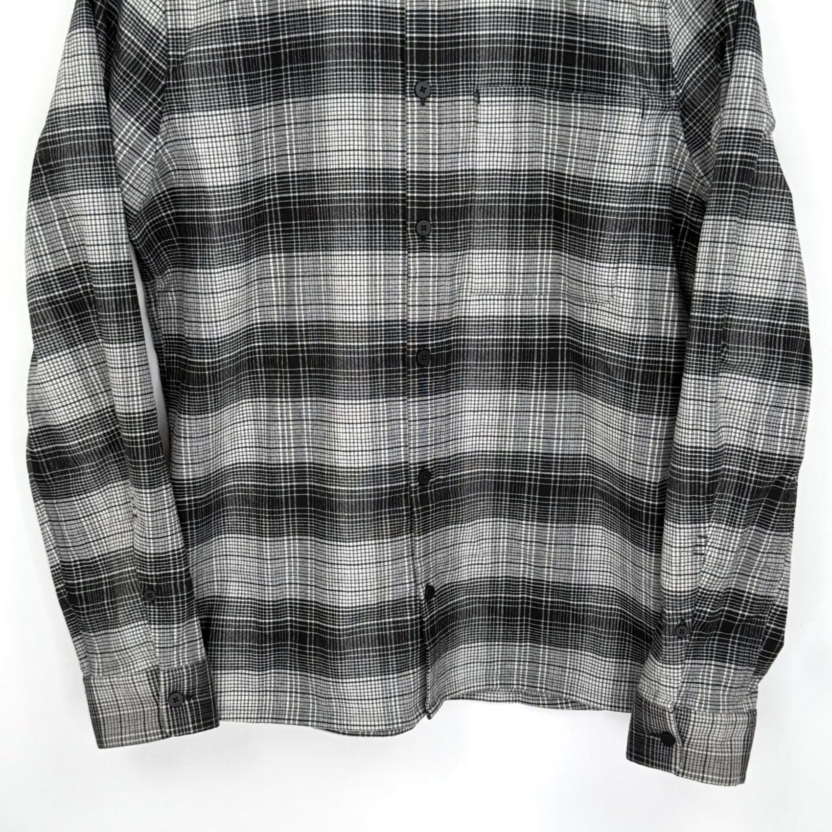 Lululemon Lululemon Mens Small Masons Peak Flannel Shirt Black White Plaid Long Sleeve Button-Up Casual Workwear 2010s Outdoor Mens Size US S / EU 44-46 / 1 - 3 Thumbnail