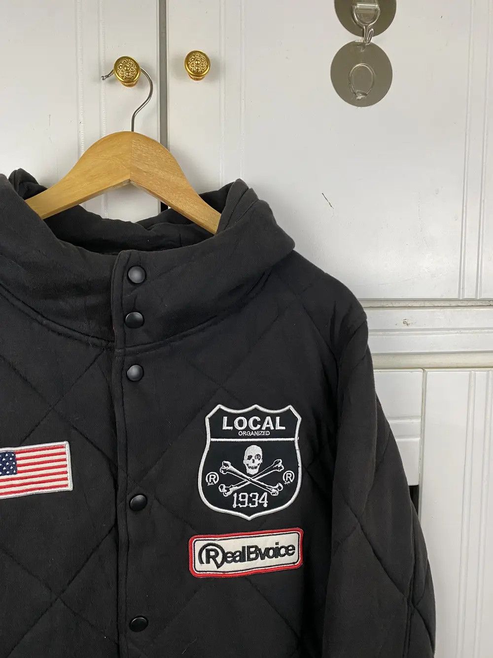 Vintage Vintage Real BVoice Varsity Jacket Black Size US XL / EU 56 / 4 - 4 Thumbnail