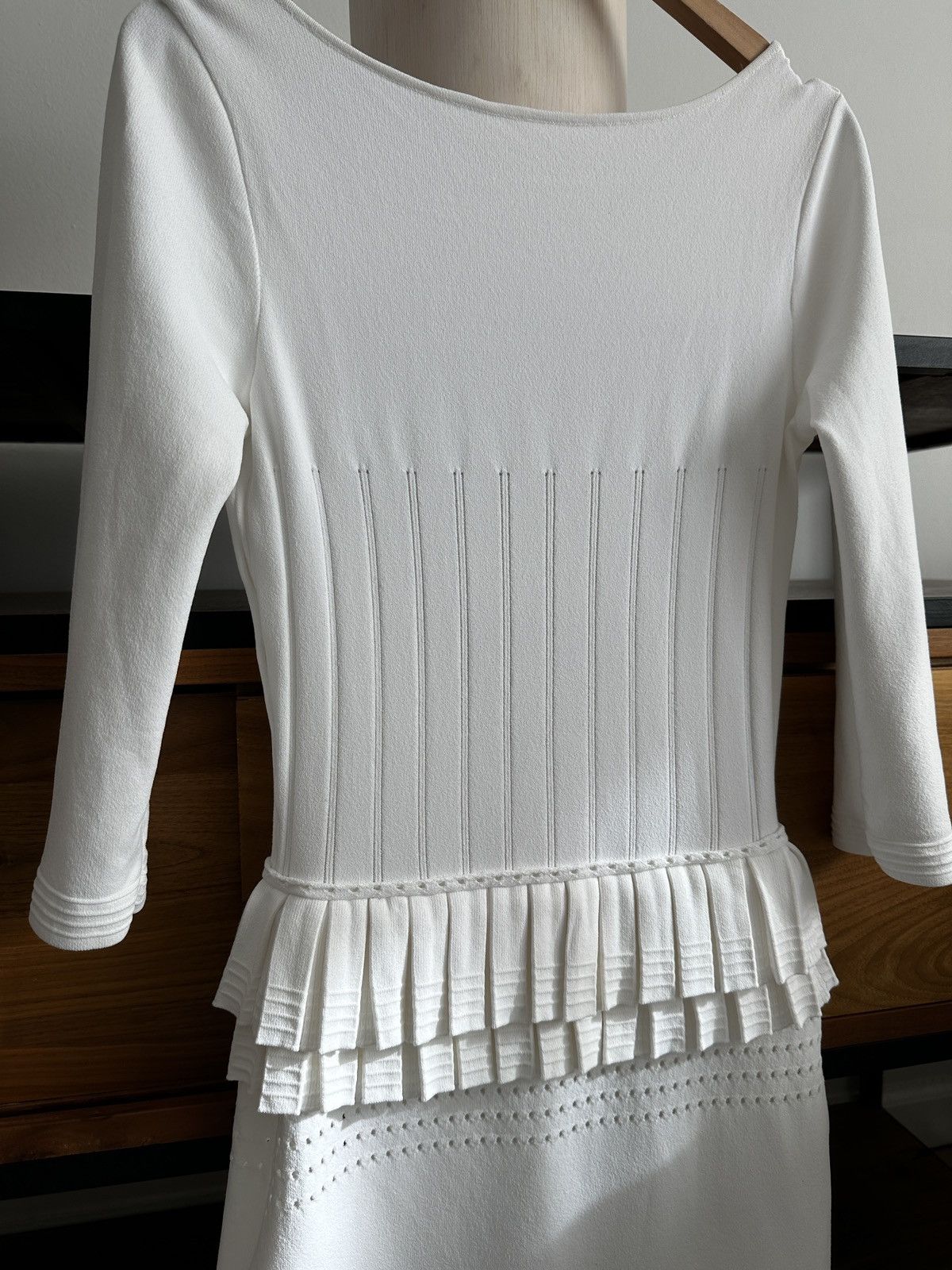 Dsquared2 Dsquared2 White Knit Open Back Dress – Made in Italy Size S / US 4 / IT 40 - 12 Thumbnail