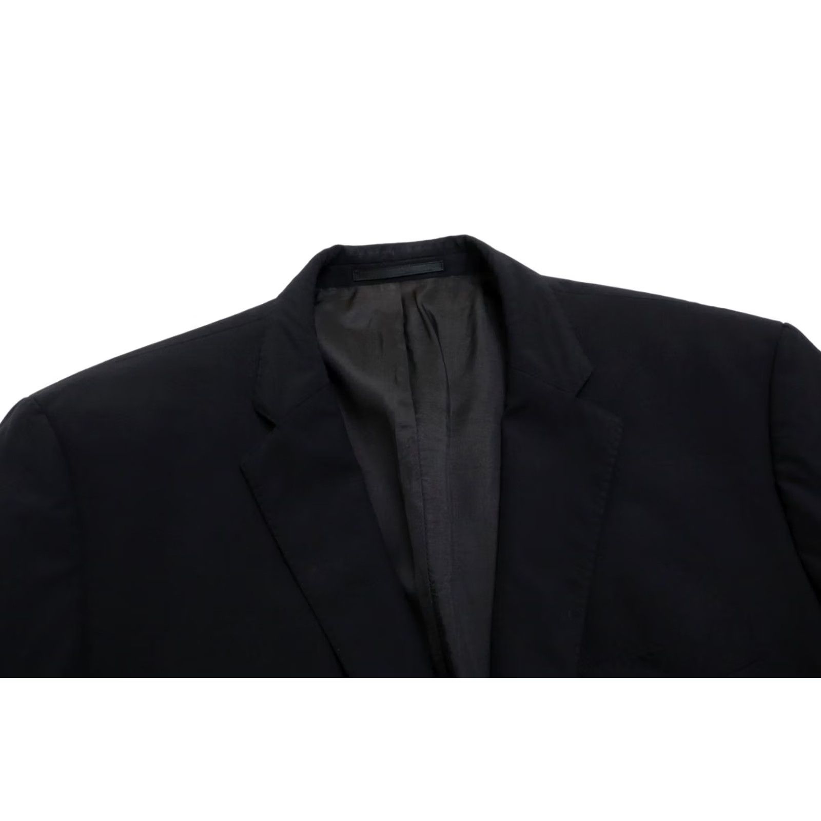 Hugo Boss HUGO BOSS Blazer Mens US 44 Wool Single Breasted Lined Notch Pocket Black 2 Buttons 4 Cuffs Formal Size 44R - 5 Thumbnail