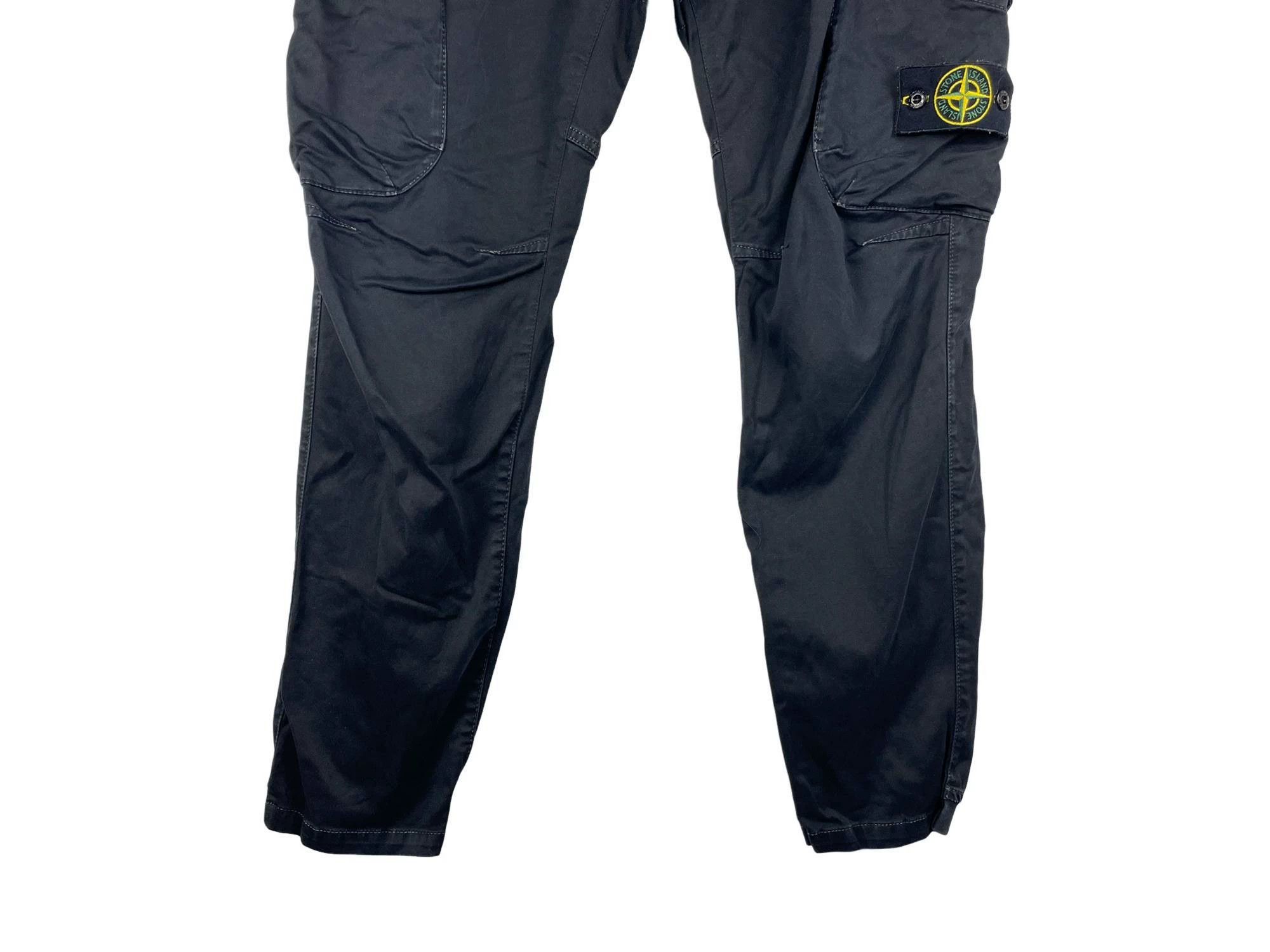 Stone Island Stone Island 02276 Badge Pocket Washed Cargo Pants Size US 36 / EU 52 - 4 Thumbnail