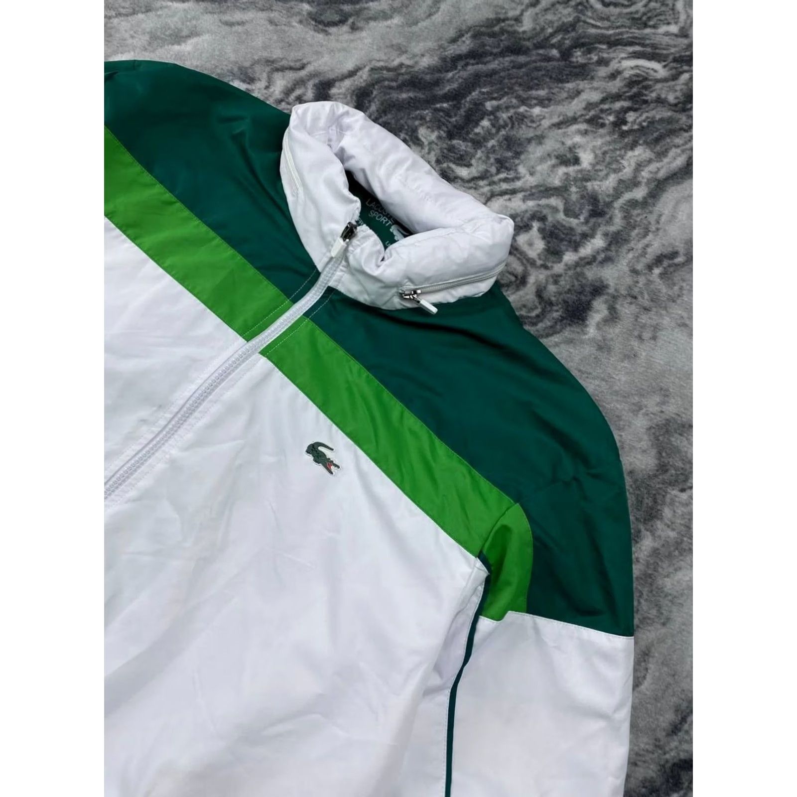 Lacoste Lacoste Sport Jacket Windbreaker Men XL White Zip Casual Size US XL / EU 56 / 4 - 2 Thumbnail