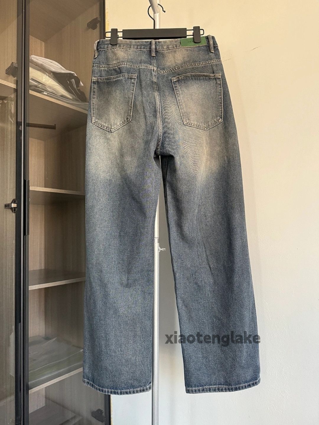 Jean × Vintage washed faded stain skate hiphop baggy jeans Size US 32 / EU 48 - 5 Thumbnail