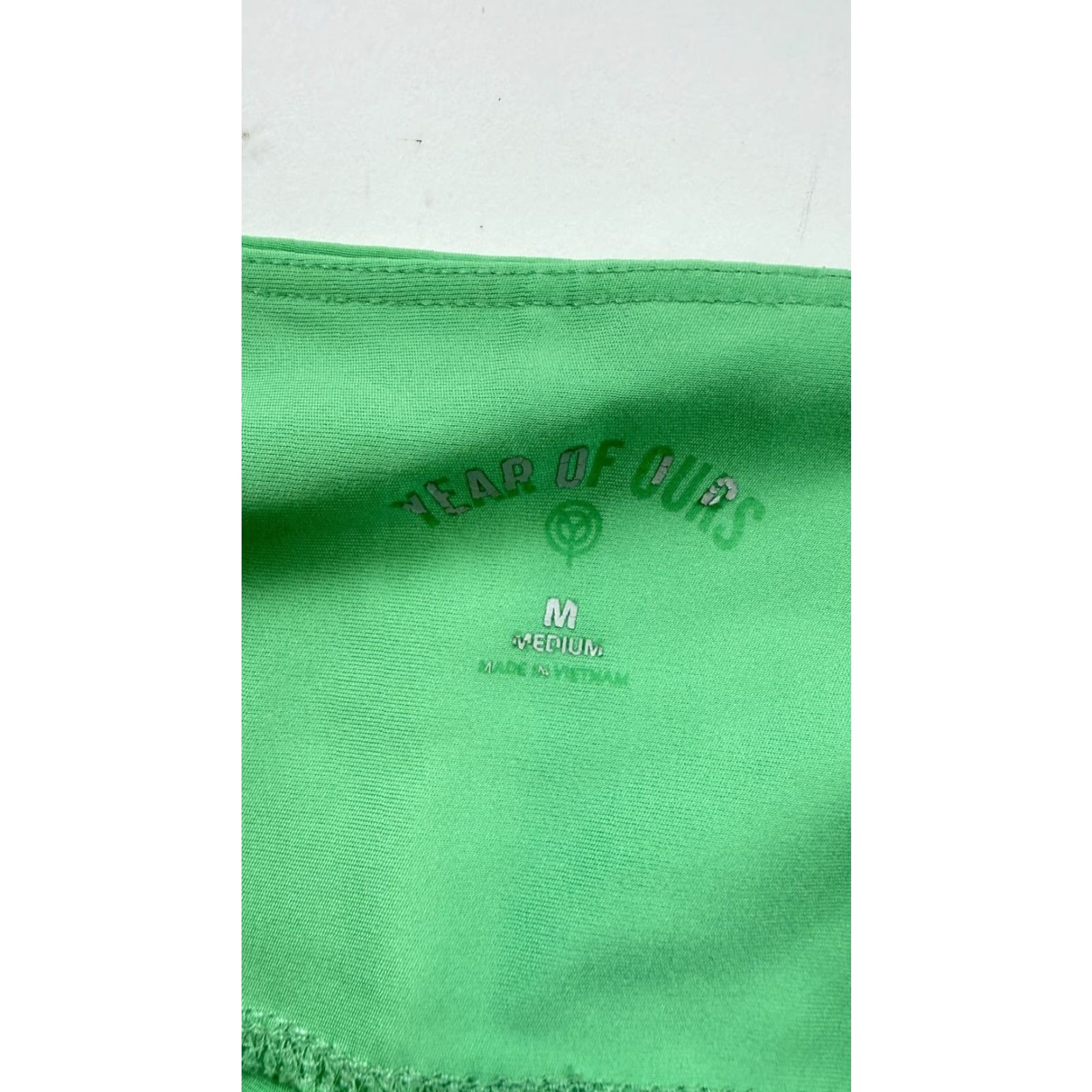 Vintage VINTAGE Year Of Ours Leggings Womens Medium Green Football Lace Up High Rise Yoga Gym Size 32" / US 10 / IT 46 - 3 Thumbnail