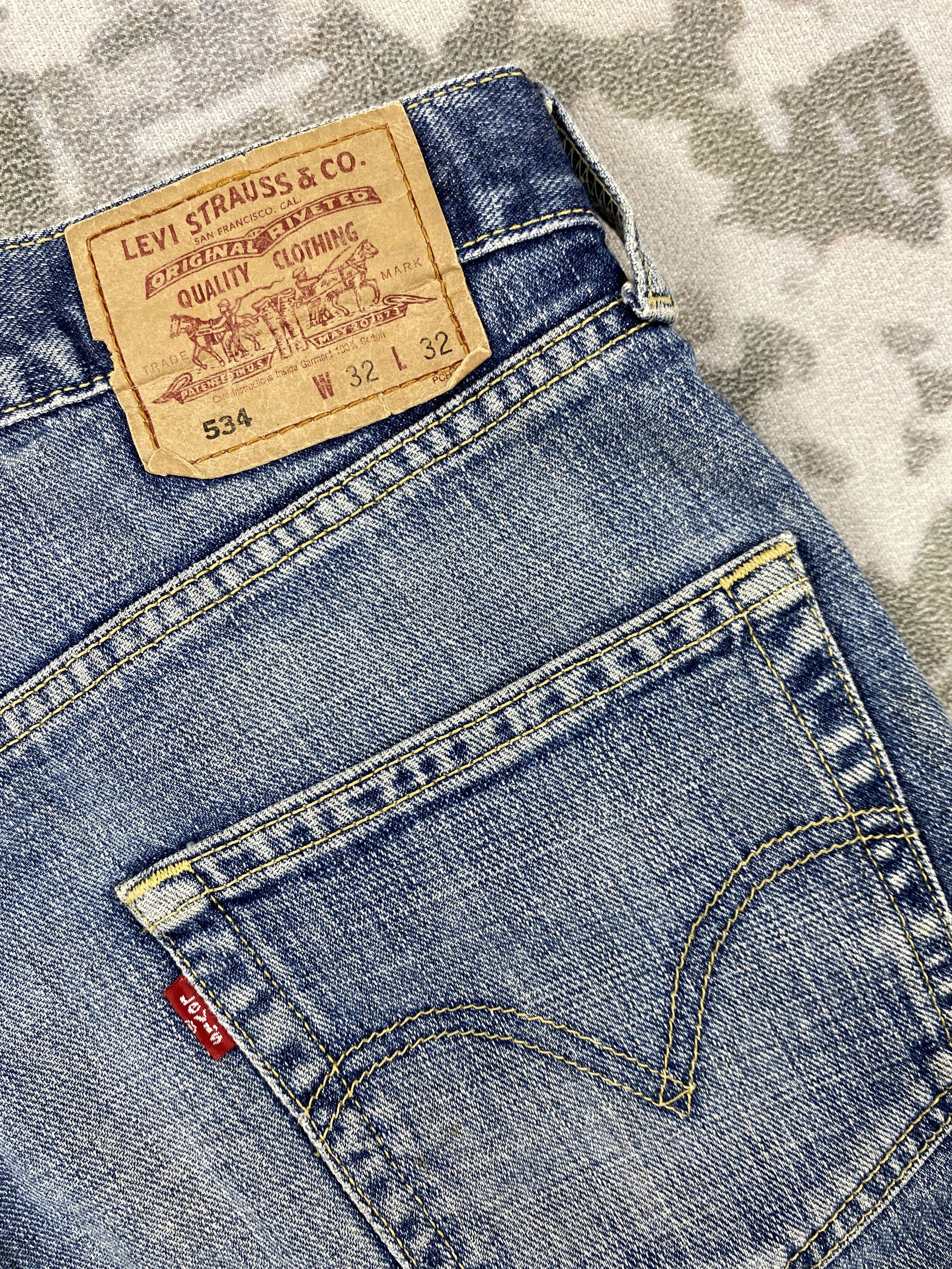 Vintage Distressed Blue Vintage Levi's 534 32x30 Denim -JN947 Size US 32 / EU 48 - 11 Thumbnail
