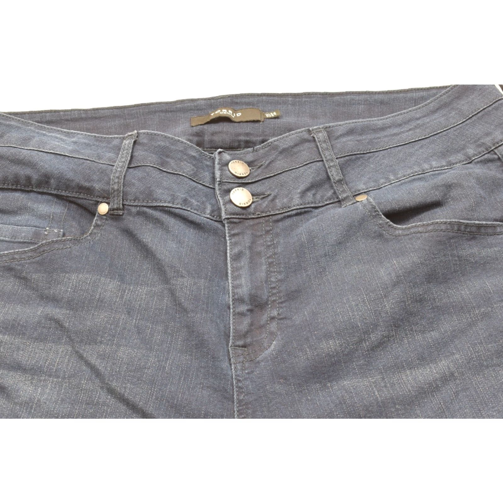 Torrid Torrid Denim Bootscut Jeans 22S Plus Size Dark Wash Stretch 5-Pocket Zip Button Women Size 40" / US 18 - 6 Thumbnail