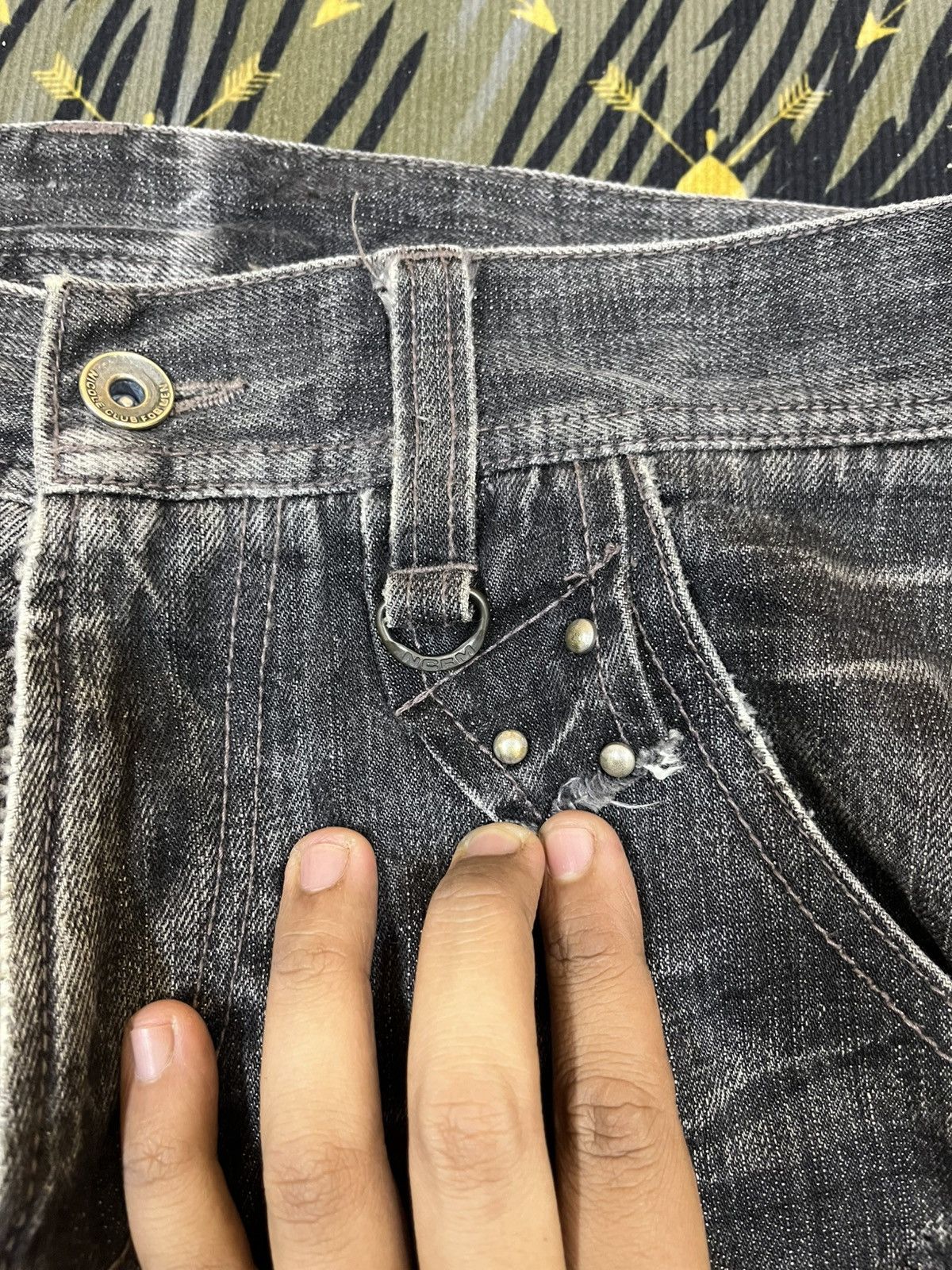 Nicole Club Vintage Nicole Club Black Punk Denim Size US 32 / EU 48 - 11 Thumbnail