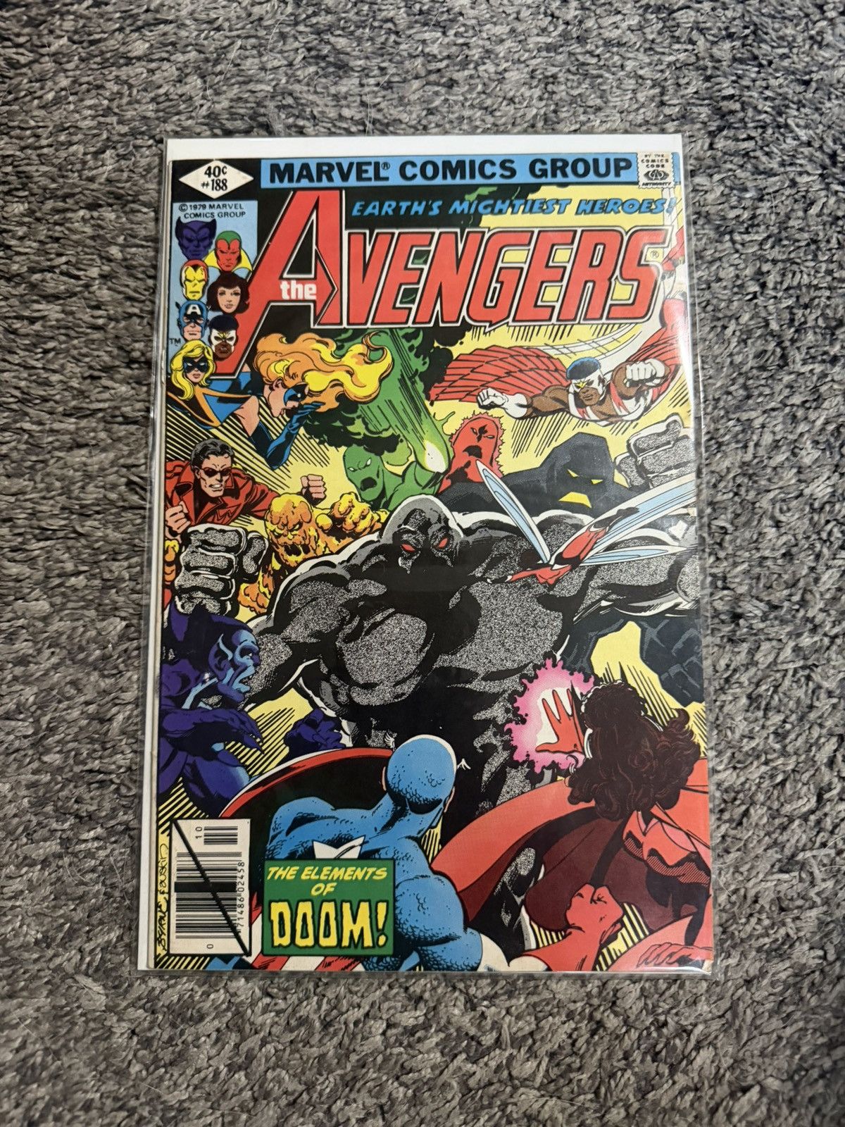 Marvel Comics 1979 Marvel Comics The Avengers Vol. 1 #188 Comic Book Size ONE SIZE - 1 Thumbnail