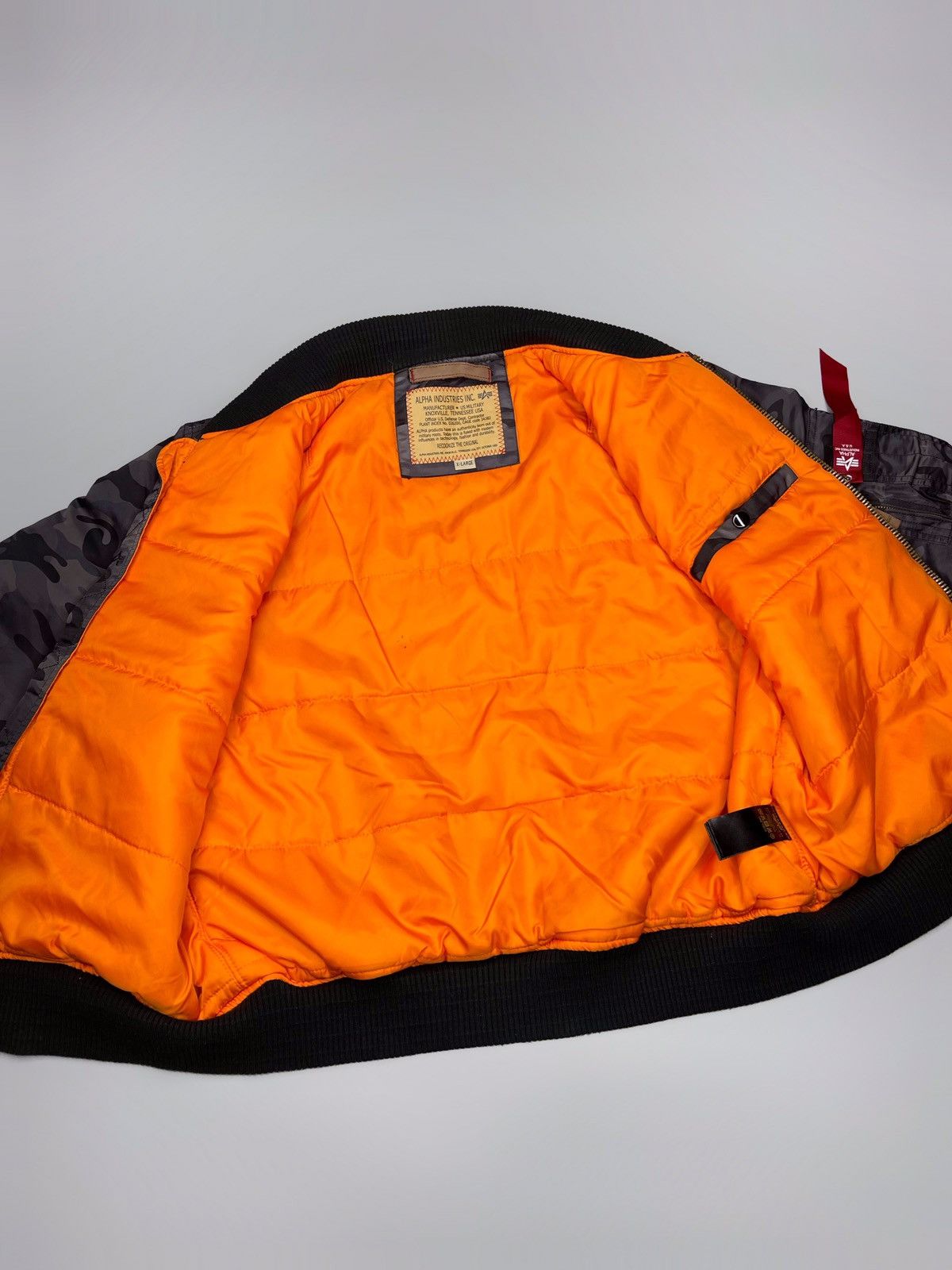 Alpha Industries Vintage Y2k Alpha Industries Bomber Jacket MA-2 Size US XL / EU 56 / 4 - 7 Thumbnail