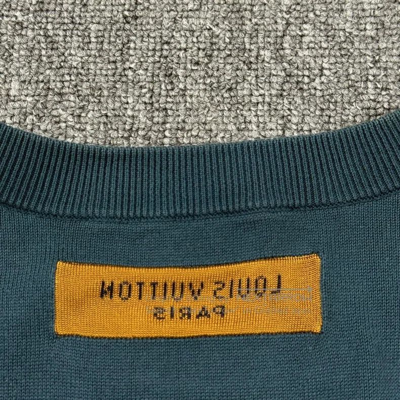 Louis Vuitton Louis Vuitton Blue piper knit short sleeve Size US S / EU 44-46 / 1 - 7 Thumbnail