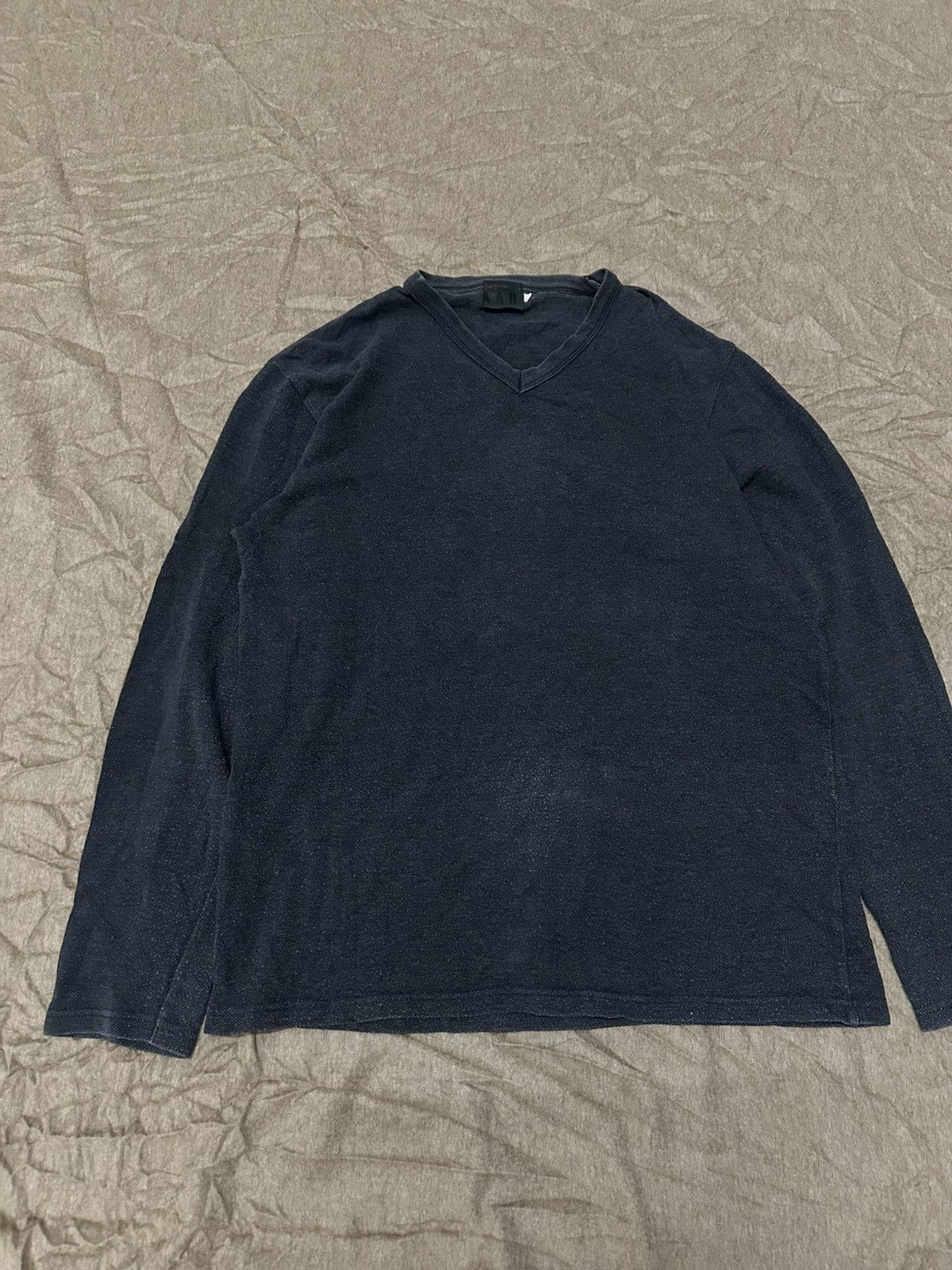 Yohji Yamamoto 1990 - Yohji Yamamoto All Against Risk A.A.R L/S Shirt Size US L / EU 52-54 / 3 - 7 Thumbnail