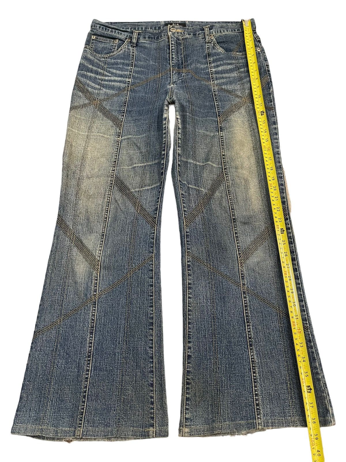 14th Addiction Vintage Japanese Brand Mud Wash Style Baggy Jeans Size US 34 / EU 50 - 11 Thumbnail