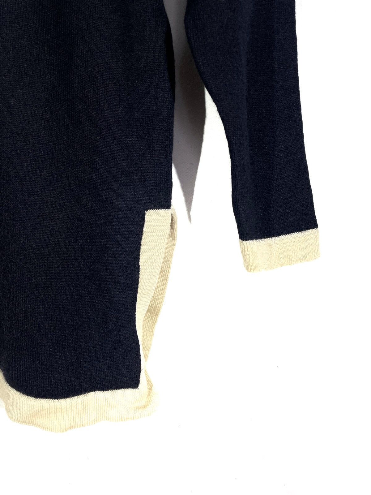 Escada ESCADA Blue Wool Sweater Size 36/S Heart Embroidered Logo Size S / US 4 / IT 40 - 3 Thumbnail
