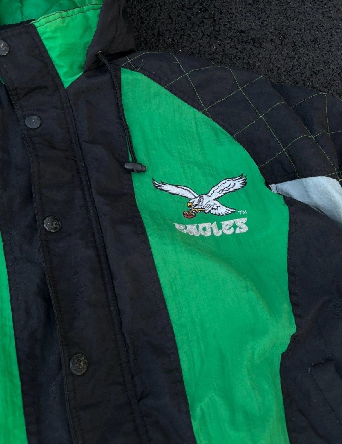 Starter Philadelphia Eagles 90s STARTER puffer jacket L kelly green Size US L / EU 52-54 / 3 - 3 Thumbnail