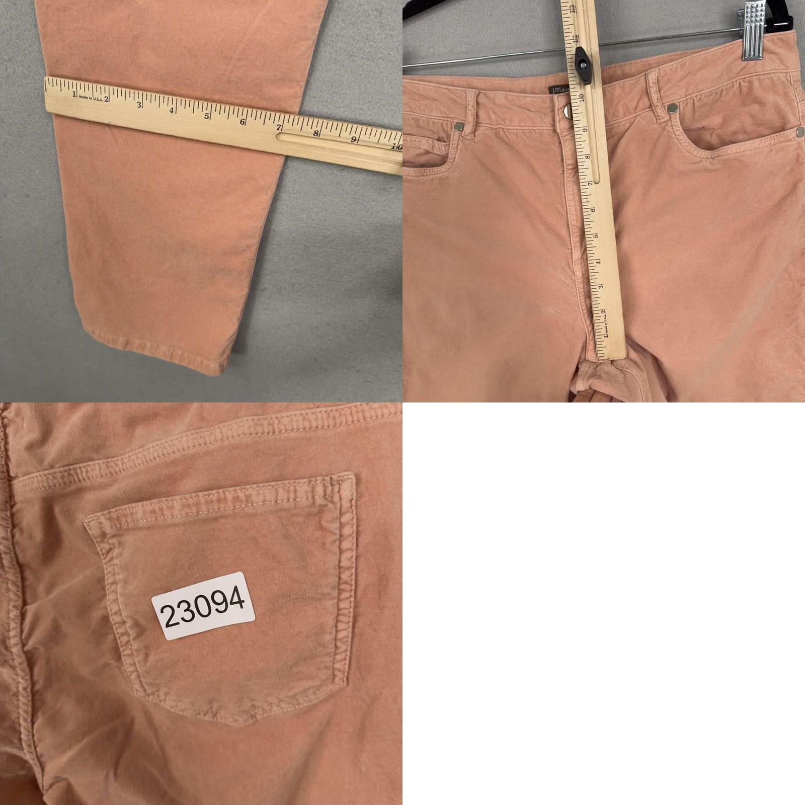 J.McLaughlin J McLaughlin Pants Womens 14 Pink Peach Stretch Ankle Chino Casual City Preppy Size 36" / US 14 / IT 50 - 9 Thumbnail
