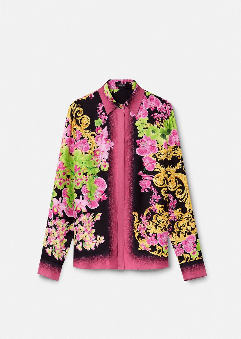 Versace o1y0226 Silk Shirt in Multicolor Size XS / US 0-2 / IT 36-38 - 1 Thumbnail
