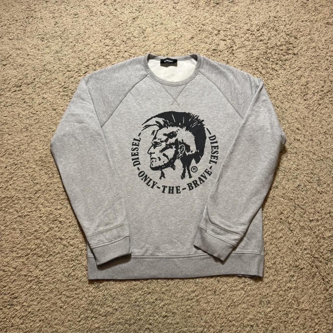 Diesel Diesel Grey Apache Graphic Sweatshirt XL/XXL Size US XL / EU 56 / 4 - 2 Thumbnail