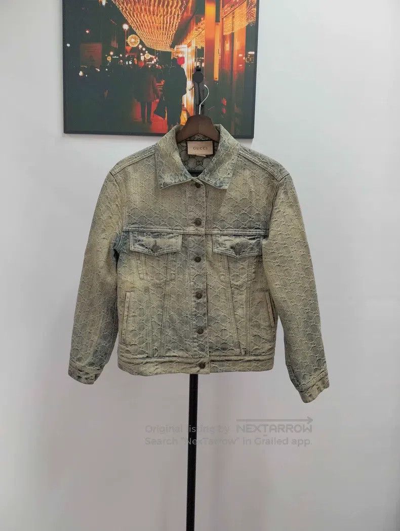 Gucci Gucci GG jacquard denim jacket Size XS / US 0-2 / IT 36-38 - 1 Thumbnail