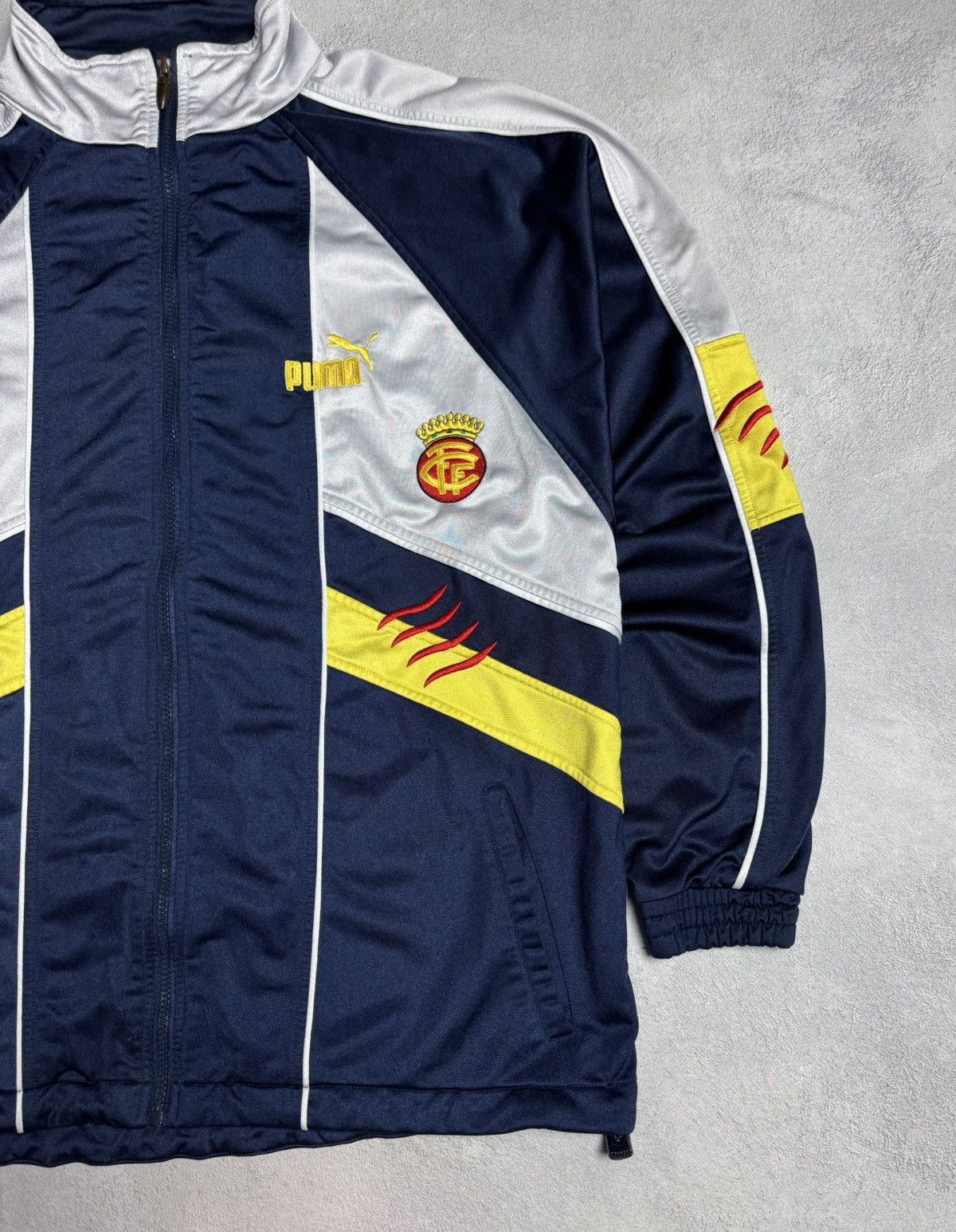 Puma Catalunya 2001 2003 Football Soccer Track Jacket Puma Size US L / EU 52-54 / 3 - 6 Thumbnail