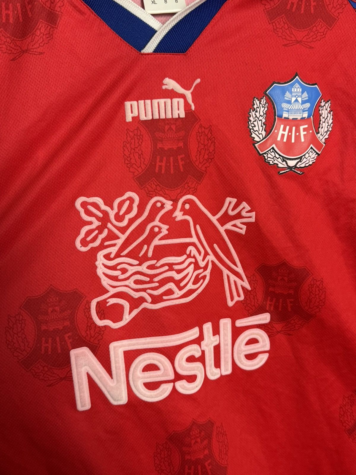 Puma Helsingborgs IF 98/99 Home Match Worn Football Jersey Size US XL / EU 56 / 4 - 3 Thumbnail